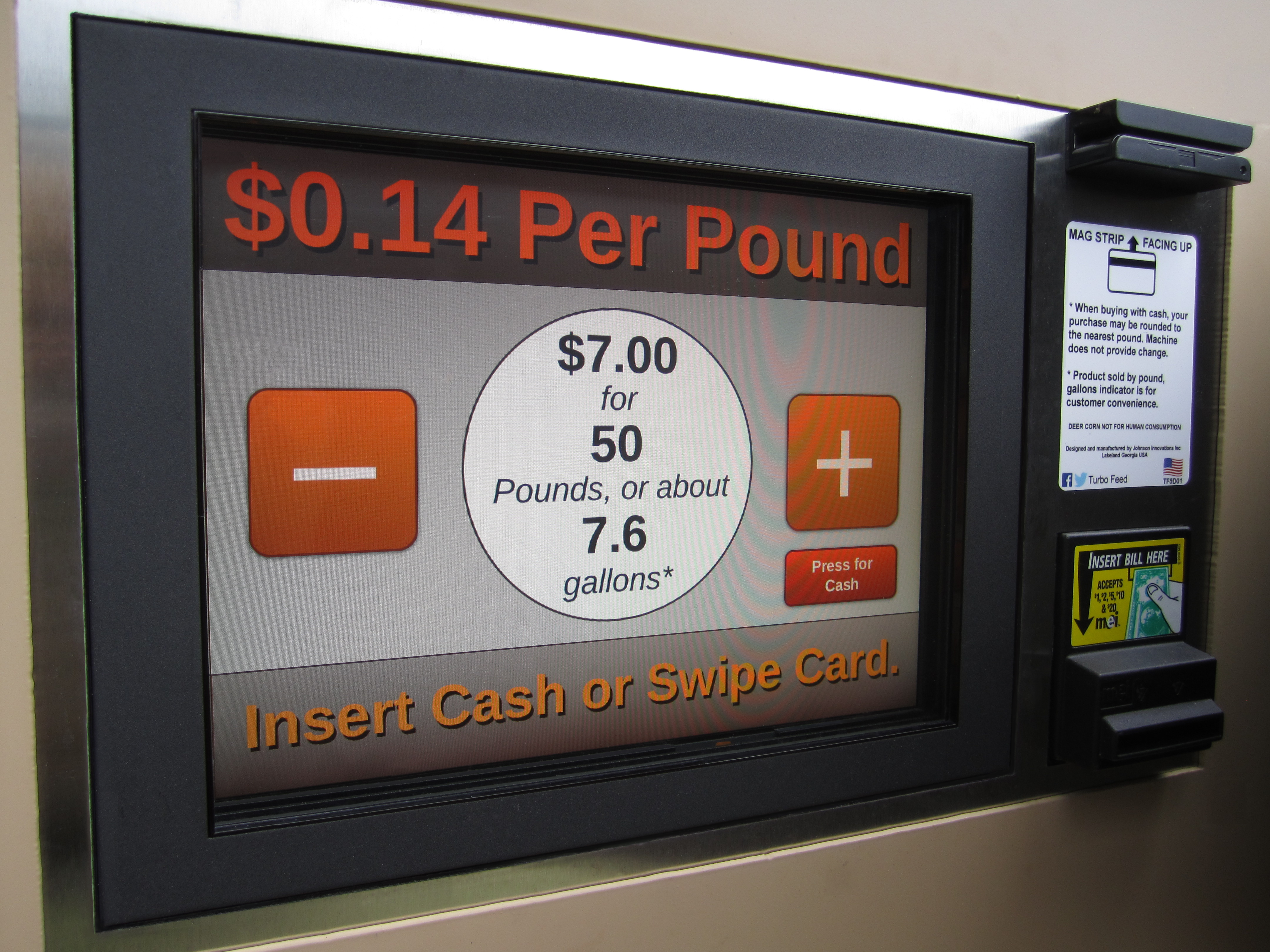 TurboFeed Touchscreen Interface